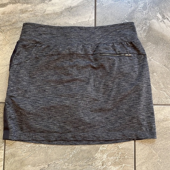 🖤 Athleta Metro Downtown Skort / Skirt heathered grey size large tall LT - Picture 4 of 10
